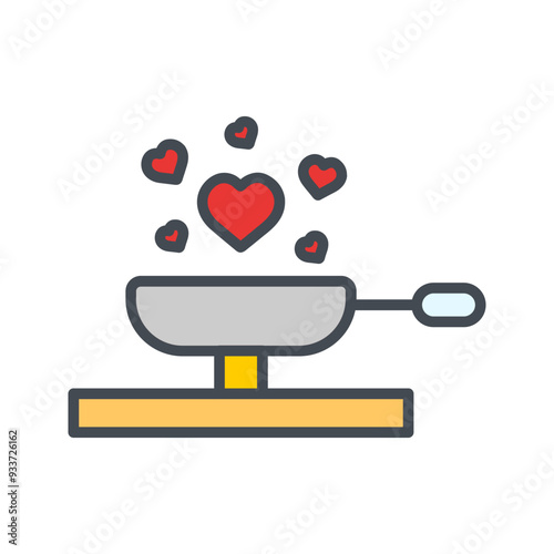 Cooking Love Vector Icon