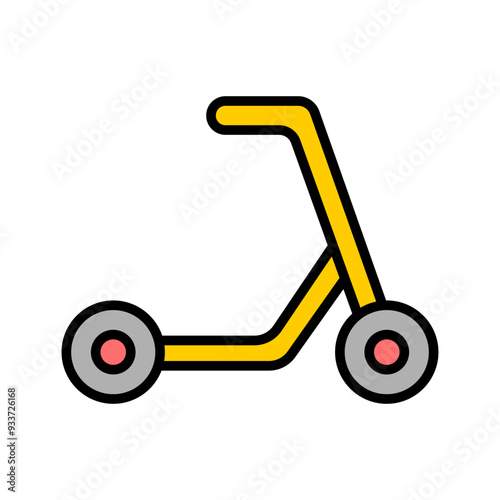 Kick Scooter Vector Icon
