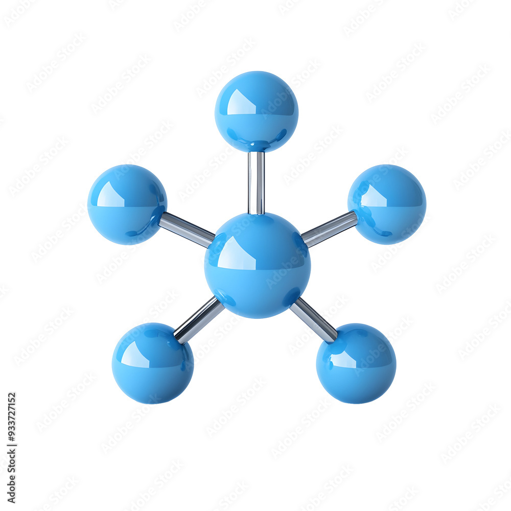 3D of Argon Molecular Structure on Plain White background transparent png 3D of Argon Molecular Structure on Plain White background transparent png