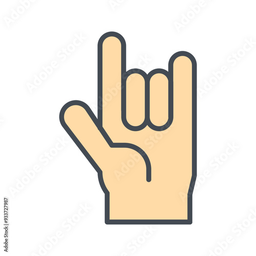 Love You Gesture Vector Icon