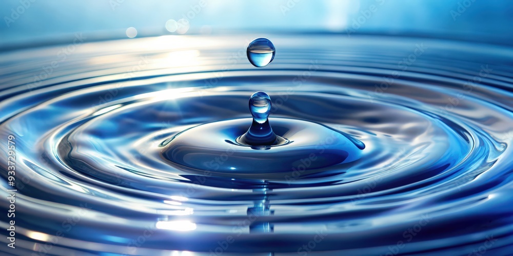 Water droplets creating a serene and calming atmosphere, drops, wet, gray, background, clear, liquid, pure, surface Water droplets creating a serene and calming atmosphere, drops, wet, gray, background, clear, liquid, pure, surface