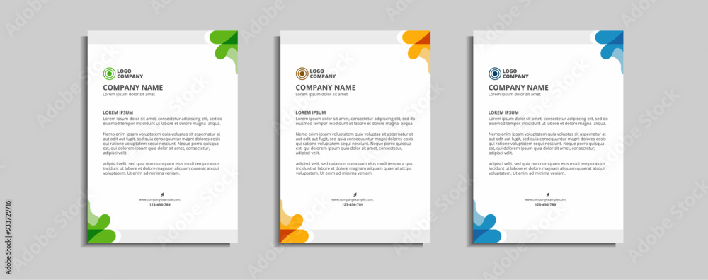 modern corporate letterhead template design modern corporate letterhead template design
