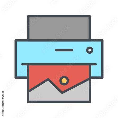 Photo Printing Vector Icon