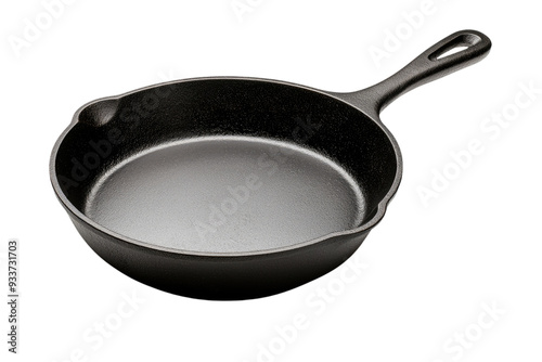 A sleek and durable cast iron skillet  photo