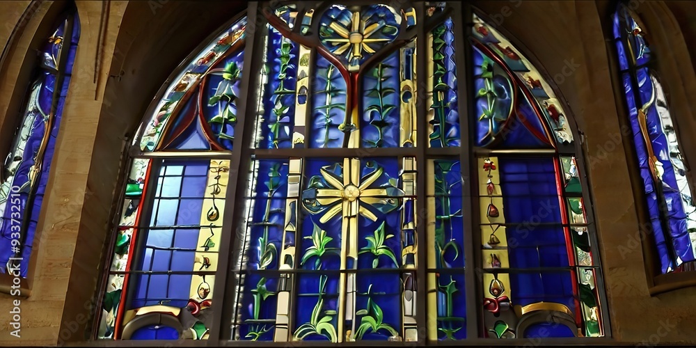 Obraz premium stained glass concept design