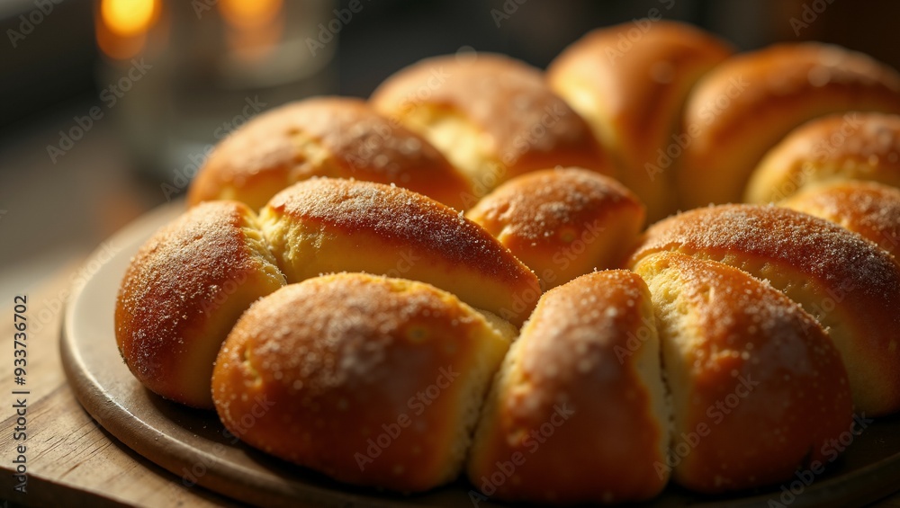 Closeup of a Freshly Baked Bread Loaf Closeup of a Freshly Baked Bread Loaf