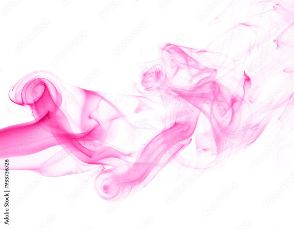 rosa Rauch aus Wasserfarbe, isoliert Hintergrund, Freisteller rosa Rauch aus Wasserfarbe, isoliert Hintergrund, Freisteller