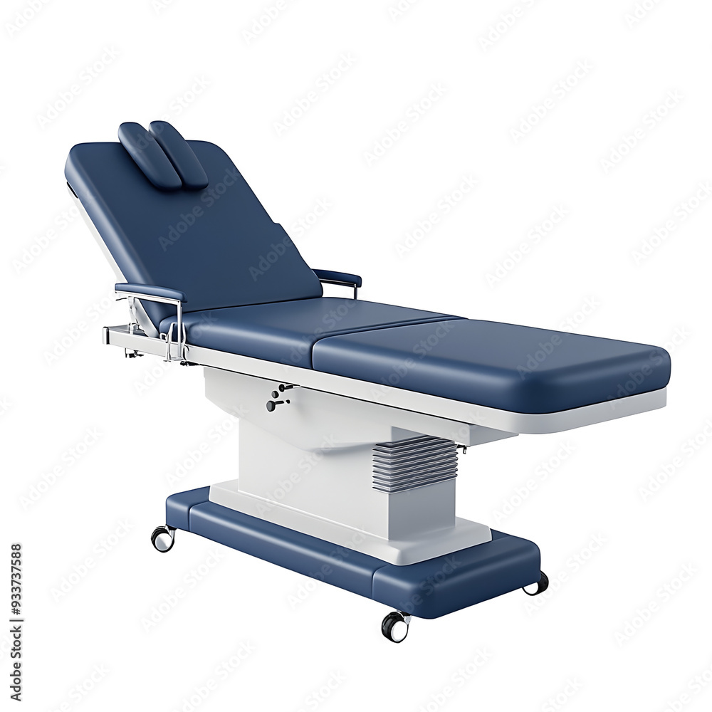 Photography of Blue Surgical Table on Plain White background transparent png Photography of Blue Surgical Table on Plain White background transparent png