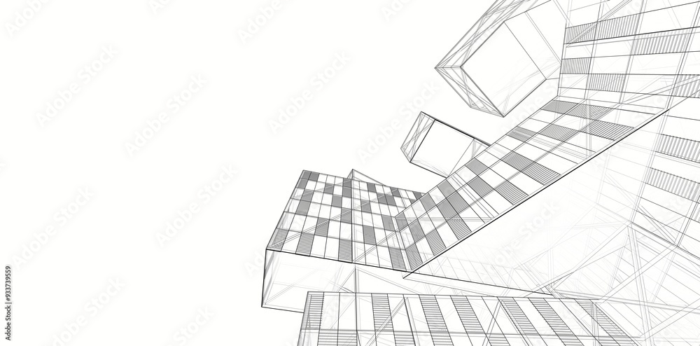 Naklejka premium architecture of building