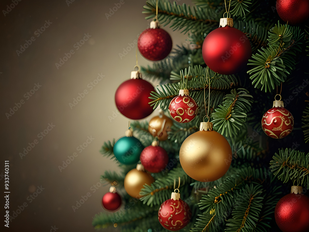 Christmas Tree with Decorations: Create a Festive Holiday Atmosphere Christmas Tree with Decorations: Create a Festive Holiday Atmosphere
