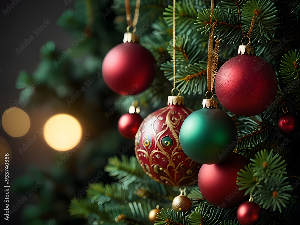 Christmas Tree with Decorations: Create a Festive Holiday Atmosphere Christmas Tree with Decorations: Create a Festive Holiday Atmosphere