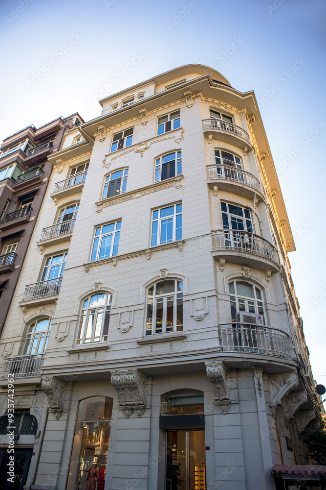 view of apartments in the tesvikiye town, istanbul view of apartments in the tesvikiye town, istanbul