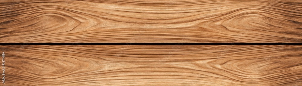 Naklejka premium Symmetrical wood grain pattern with natural swirls and warm brown tones.