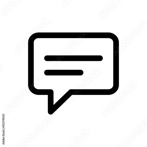 Chat Icon Line Design Style Vector Illustrations