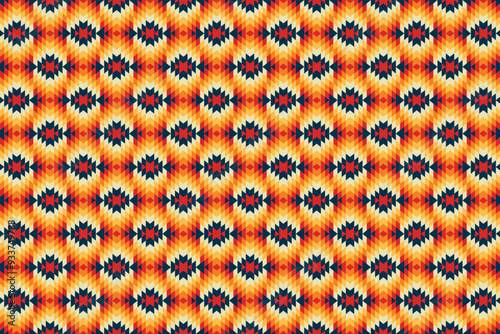 Abstract Native American Seamless Geometric Pattern 04