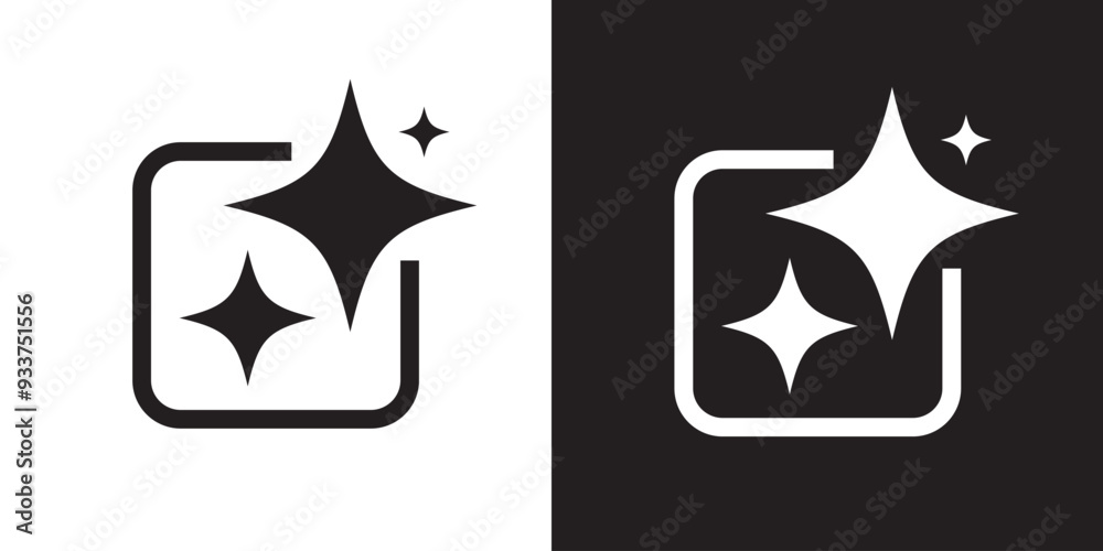 Generate AI icon. Ai stars flat icon. Artificial intelligence and Machine learning technology. AI is entered by a command prompt to generate ideas. UI UX design, Vector illustration. Generate AI icon. Ai stars flat icon. Artificial intelligence and Machine learning technology. AI is entered by a command prompt to generate ideas. UI UX design, Vector illustration.