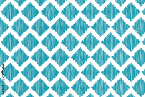 Ethnic ikat pattern. Beautiful pattern. Folk embroidery, bohemian style, Aztec geometric art ornament print. Ethnic abstract art. Seamless fabric design for fabric, carpet, wallpaper, and clothing