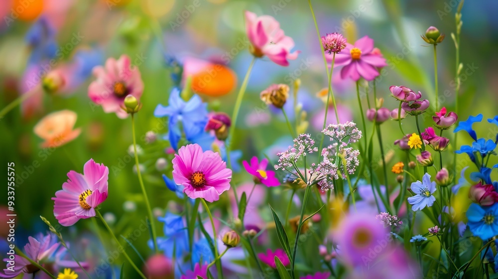 Vibrant Meadow of Blooming Flowers Vibrant Meadow of Blooming Flowers