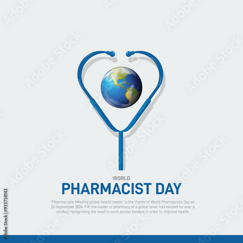 world pharmacists day. world pharmacists day creative poster, banner, social media post, postcard, template, background, greetings card design etc.