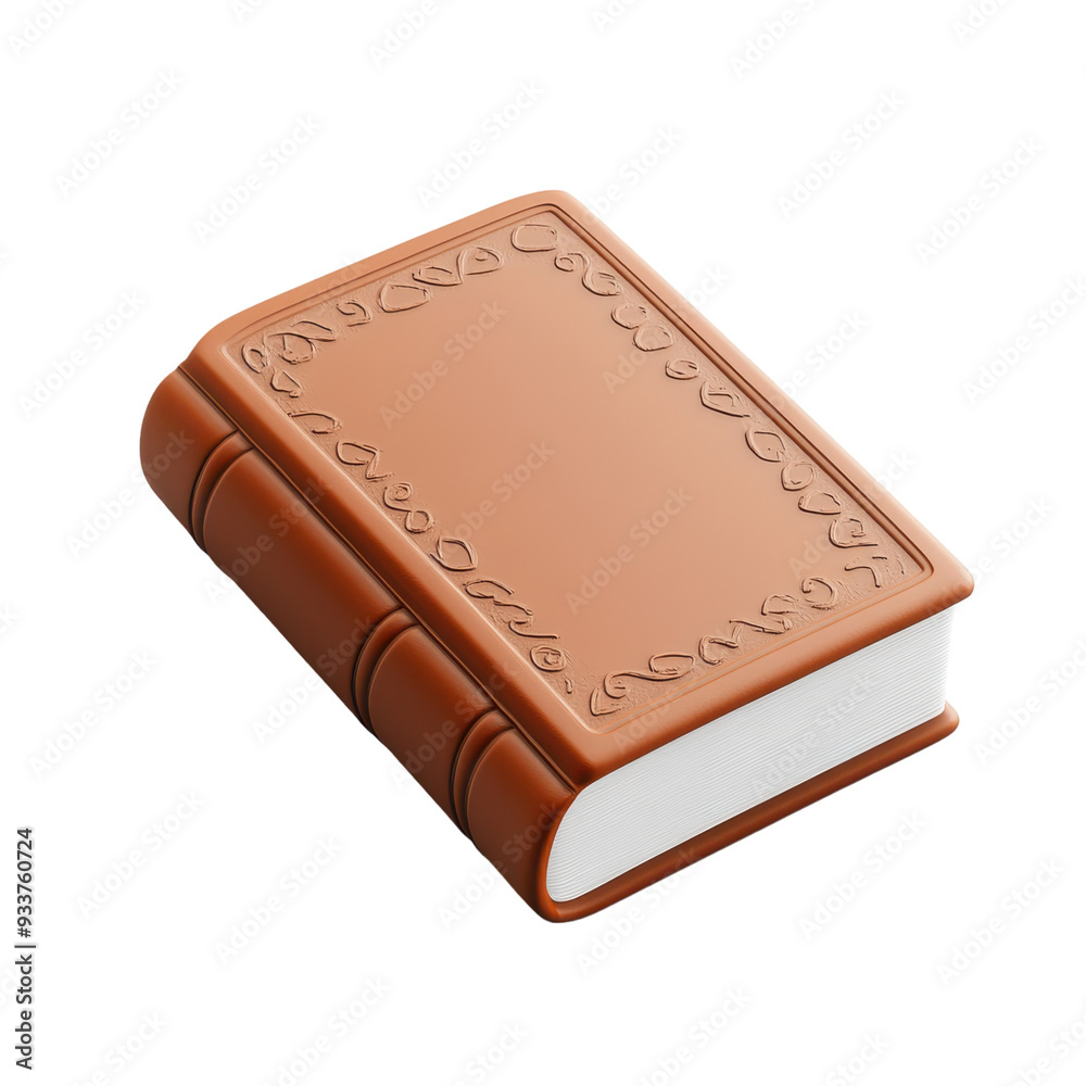 A brown leather-bound book with an embossed cover design on transparent background, perfect for themes related to literature, knowledge, and education.
A brown leather-bound book with an embossed cover design on transparent background, perfect for themes related to literature, knowledge, and education.
