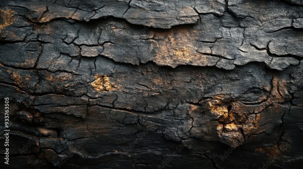 A close-up photo of a rough textured stone wall with golden highlights, A close-up photo of a rough textured stone wall with golden highlights,