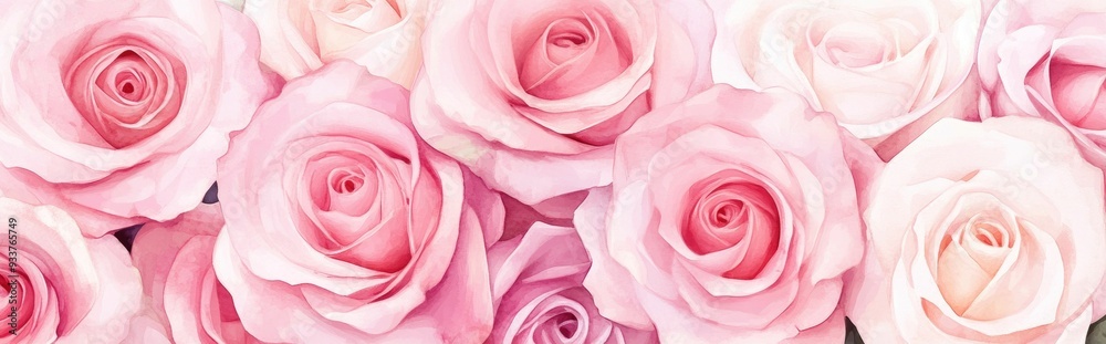 Pink Roses Illustration Bouquet of Roses Printable Watercolor Graphics Pink Roses Illustration Bouquet of Roses Printable Watercolor Graphics