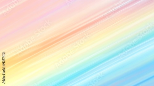 Pastel rainbow gradient with gentle blur, playful and cheerful tones, ideal for childrens design