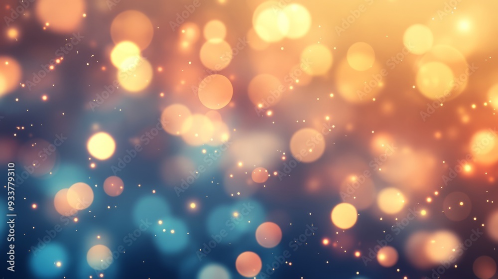 Abstract bokeh lights background with soft, glowing light and a sparkling effect Abstract bokeh lights background with soft, glowing light and a sparkling effect