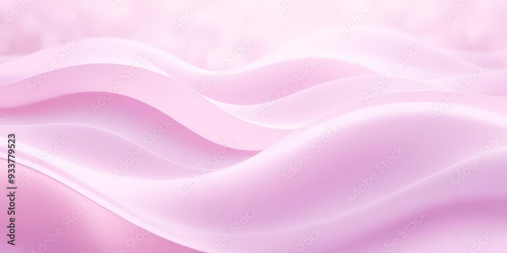 Obraz premium Undulating Curves in Lavender and Pink