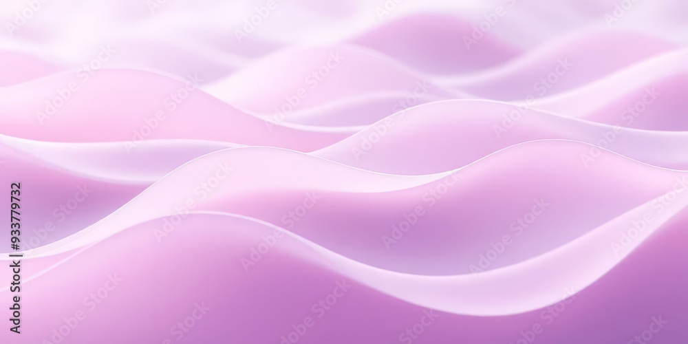 Obraz premium Undulating Curves in Lavender and Pink