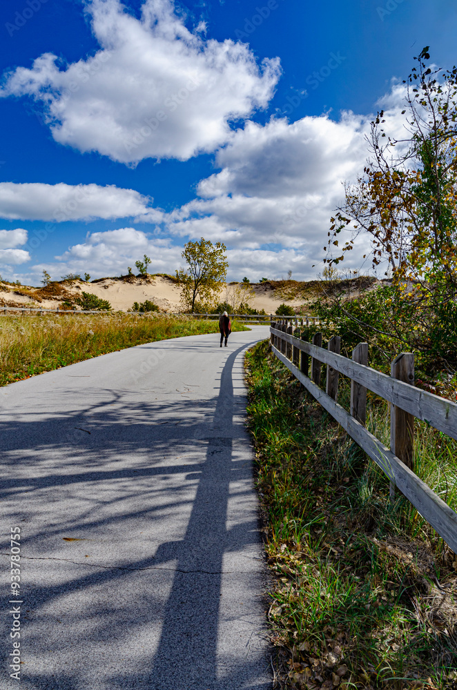 622-85 Hiker on Path 622-85 Hiker on Path
