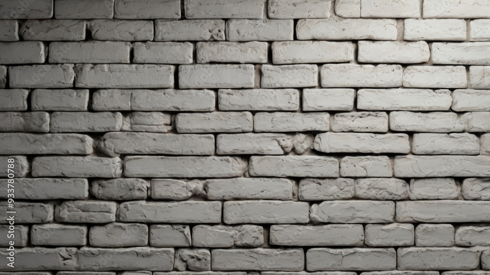 Seamless White Brick Wall with Light Gray Shades in Wide Panorama Format Seamless White Brick Wall with Light Gray Shades in Wide Panorama Format