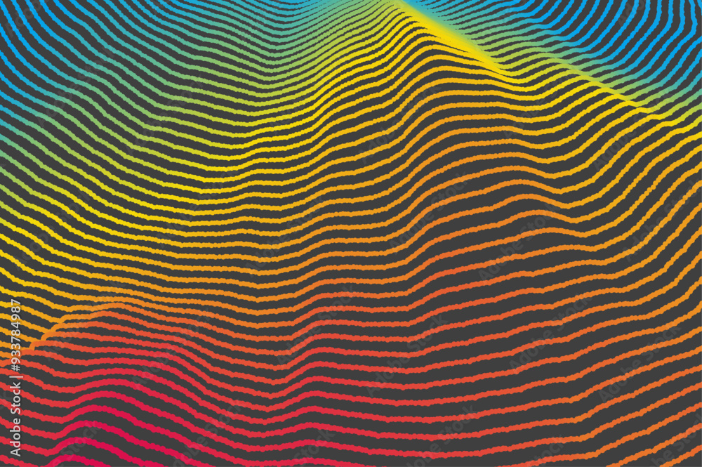 Abstract digital wave with dynamic particles. Sound wave. Big data visualization. 3d vector illustration for business, science or technology. Abstract digital wave with dynamic particles. Sound wave. Big data visualization. 3d vector illustration for business, science or technology.