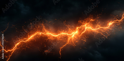 Orange Lightning Strike.