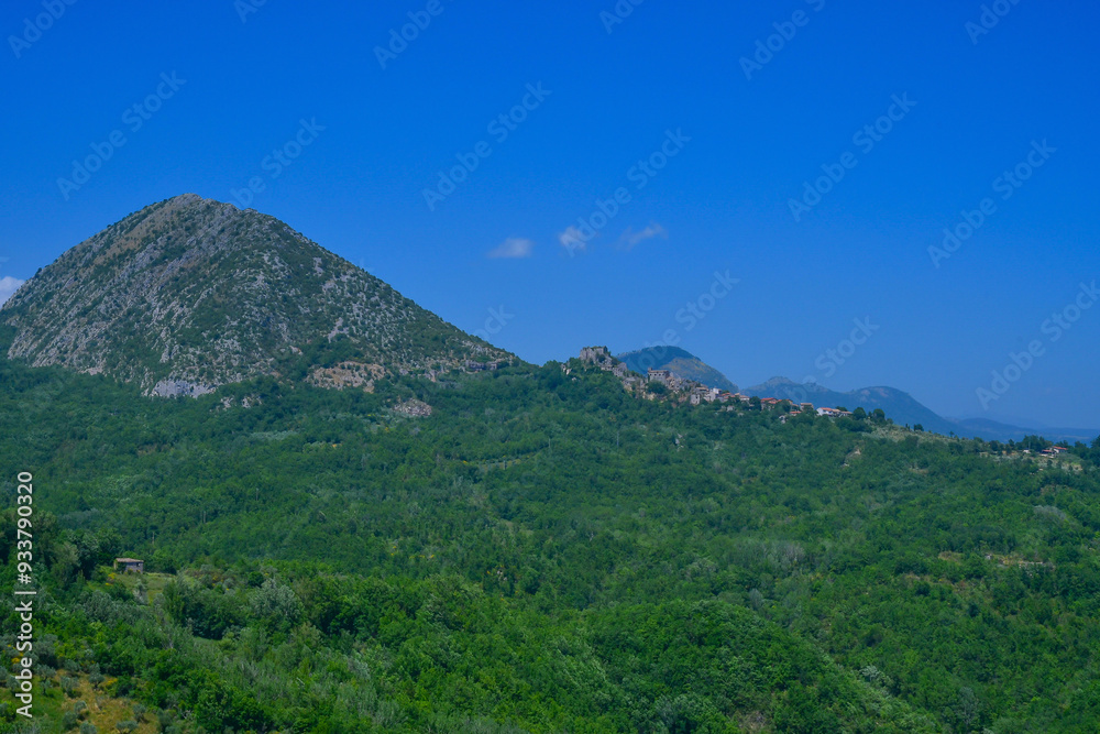 Landscape view from Scapoli, a village in Molise, Italy. Landscape view from Scapoli, a village in Molise, Italy.