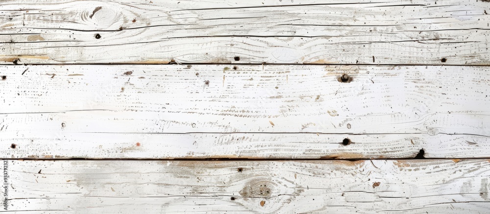 Old-fashioned design enhanced with a rustic white wooden plank texture for an aesthetic background with space for copy. Old-fashioned design enhanced with a rustic white wooden plank texture for an aesthetic background with space for copy.