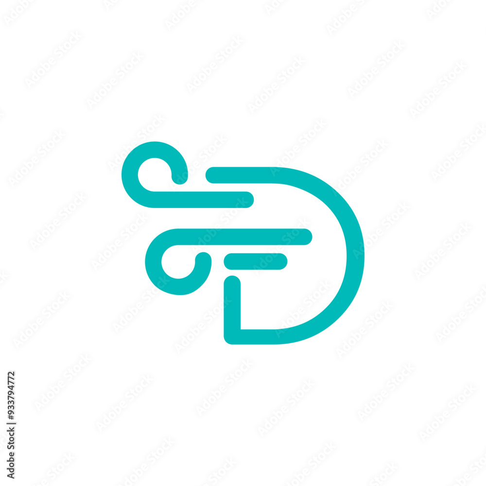 a combination of logos and vectors of wind, with initials, letters, numbers, or alphabets for business and others a combination of logos and vectors of wind, with initials, letters, numbers, or alphabets for business and others