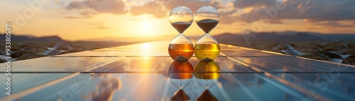 Hourglass with Oil and Sola...