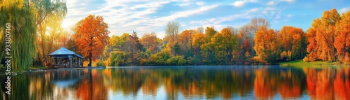 Autumn Lakeside Serenity