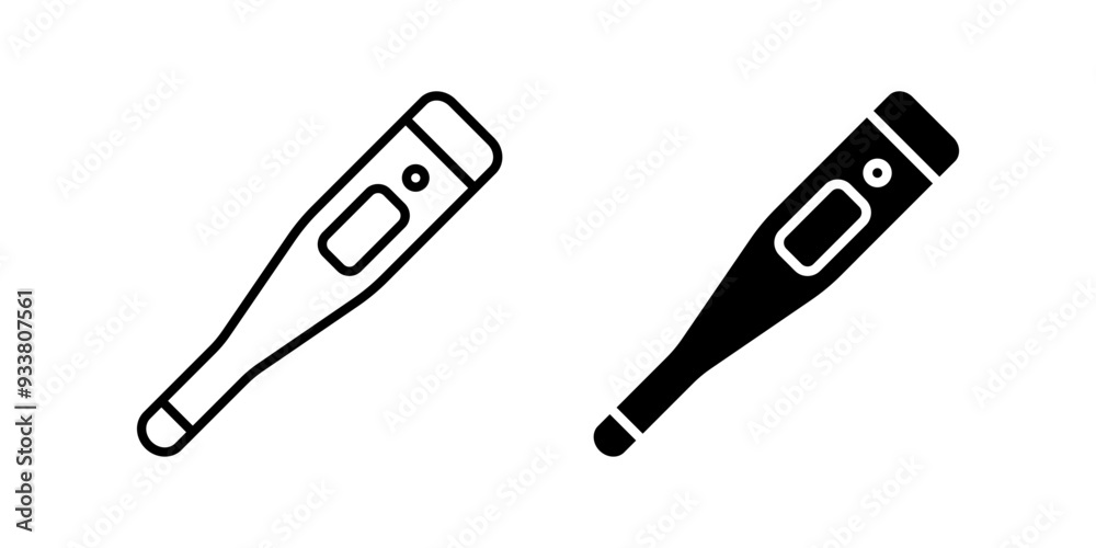 Thermometer icon set. Digital thermometer Symbol. Temperature sign. for mobile concept and web design. vector illustration on white background
