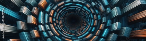 A dynamic spiral of money leading towards a capital city, symbolizing the cyclical flow of capital