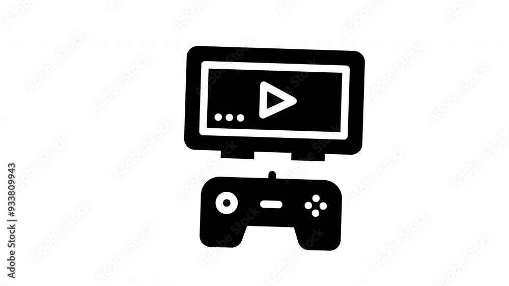 Mobile game with play button, connected to game controller. Suitable for gaming websites, social media posts, or technology blogs. Mobile game with play button, connected to game controller. Suitable for gaming websites, social media posts, or technology blogs.