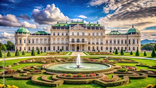 Opulent baroque palace with expansive gardens in Vienna, Austria, Schonbrunn, Palace, Vienna, Austria, Baroque, Opulent photo