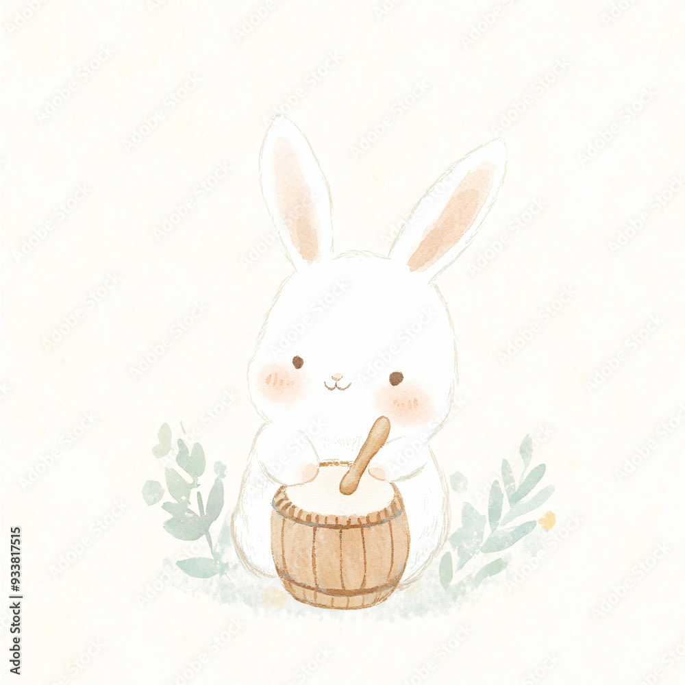 Obraz premium Bunny Drummer.