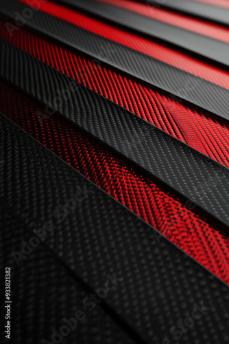 black and red colour carbon fibre stylish raw material background for posting and status generated by AI