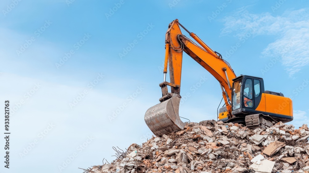 Obraz premium Sorting methods for demolition construction waste