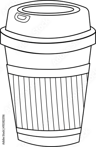 simple illustration of the cup of tea