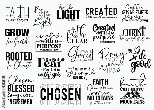 Christian T-shirt Design Set, Christian T-shirt Design, Christian SVG Design, Boho Christian SVG, Bible Verse SVG, Scripture SVG, God Jesus SVG, Psalm SVG, Love Faith SVG, Christian t-shirt Design