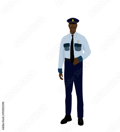 African-American police officer