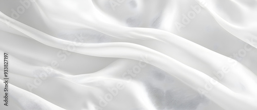 A flat vector illustration of a white background with a delicate fabric texture, featuring small, subtle shadow waves. The texture is smooth and minimal, with light shadows adding depth and dimension